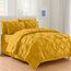 Elegant Comfort Luxuriöses, weichstes und gemütlichstes 8-teiliges Bettdecken-Set – seidig weiches Komplett-Set beinhaltet Bettlaken-Set mit doppelseitigen Aufbewahrungstaschen, Full/Queen, Senf