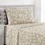 LUX Décor Bettwäsche-Set für Doppelbett, 3-teilig, ultraweiches Mikrofaser, mit Bettlaken, 40,6 cm tiefem Spannbetttuch und Kissenbezügen, atmungsaktiv, Schlafzimmer-Dekor, Oeko-TEX, Taupe