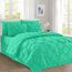 Elegant Comfort Luxuriöses, weichstes und gemütlichstes 8-teiliges Bettdecken-Set – seidig weiches Komplett-Set mit doppelseitigen Aufbewahrungstaschen, Full/Queen, Paradise Teal
