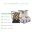 Elegant Comfort 8-teiliges Wende-Bettwäsche-Set mit Tierdruck, seidig weiches Komplett-Set mit doppelseitigen Aufbewahrungstaschen, Doppelbettgröße, goldfarben