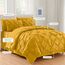 Elegant Comfort Luxuriöses, weichstes und gemütlichstes 8-teiliges Bettdecken-Set – seidig weiches Komplett-Set beinhaltet Bettlaken-Set mit doppelseitigen Aufbewahrungstaschen, Full/Queen, Senf