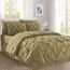 Elegant Comfort 8-teiliges Bettwäsche-Set mit Quetschfalten, Komplettbett in Einer Tasche, inklusive 4-teiligem Smart-Bettlaken-Set, Bettrock, Bettdecke, passenden Kissenbezügen und Kissenbezügen,