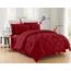 Bettdecken-Set, 8-teilig, eleganter Komfort, seidig weich, inkl. Bettlaken mit doppelseitigen Aufbewahrungstaschen, King-Size-Bett, Burgunderrot