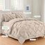 Elegant Comfort Luxuriöses Biesen-Design mit Doppelnadelnähten verhindert, DASS Sich die Füllung verschiebt und zusammenfaltet. Mikrofaser, Leinen, Doppelbett/Queen-Size-Bett