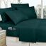 Elegant Comfort Luxuriöses, weichstes und gemütlichstes 8-teiliges Bettdecken-Set – seidig weiches Komplett-Set beinhaltet Bettlaken-Set mit doppelseitigen Aufbewahrungstaschen, Full/Queen, Marineblau