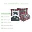 Elegant Comfort 8-teiliges Lodge wendbares Bettdecken-Set mit kariertem Karomuster, seidig weiches Komplett-Set mit doppelseitigen Aufbewahrungstaschen, King/Cal-King-Size-Bett, Grau