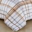 Elegant Comfort 8-teiliges Lodge wendbares Bettdecken-Set mit kariertem Karomuster, seidig weiches Komplett-Set mit doppelseitigen Aufbewahrungstaschen, King/Cal-King-Size-Bett, Taupe
