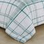 Elegant Comfort Luxuriöses Biesen-Design mit Doppelnadelnähten verhindert, DASS Sich die Füllung verschiebt und zusammenfaltet, Mikrofaser, Karierter Salbei, Full/Queen