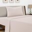LUX Décor Twin XL Bettlaken-Set, 3-teilig, ultraweiches Mikrofaser-Bettlaken mit Bettlaken, 40,6 cm tiefem Spannbetttuch und Kissenbezug, kühlend und atmungsaktiv, Hotel-Luxus, Oeko-TEX - Babyrosa
