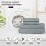 LUX Décor Cal King Bettlaken-Set, 4-teilig, ultraweiches Mikrofaser, 40,6 cm tiefes Spannbetttuch und Kissenbezüge, kühlend und atmungsaktiv, Hotel-Luxus, Oeko-TEX - Grau