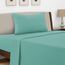 LUX Décor Bettwäsche-Set für Doppelbetten – 3-teiliges Bettwäsche-Set aus gebürsteter Mikrofaser, 40,6 cm tiefe Taschen, bestickter Kissenbezug, Hotel-Luxus-Bettwäsche-Set für Doppelbetten (Blaugrün)