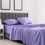 LUX Décor Bettwäsche-Set – 4-teiliges ultraweiches Mikrofaser-Bettlaken mit Bettlaken, 40,6 cm tiefem Spannbetttuch und Kissenbezügen, atmungsaktiv, Schlafzimmer-Dekor, Oeko-TEX, Lavendel