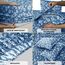 LUX Décor Bettwäsche-Set für Doppelbett, 3-teilig, weiche Mikrofaser, knitterfrei, luxuriös Bedruckte Bettlaken mit Bettlaken, Spannbetttuch mit tiefen Taschen und Kissenbezug, Marineblau