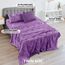LUX Décor Paisley Bettwäsche-Set für Doppelbett, 4-teiliges ultraweiches Mikrofaser-Bettlaken mit Bettlaken, 40,6 cm tiefem Spannbetttuch und 2 Kissenbezügen, atmungsaktiv, Schlafzimmer-Dekor