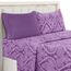 LUX Décor Paisley Bettwäsche-Set für Doppelbett, 4-teiliges ultraweiches Mikrofaser-Bettlaken mit Bettlaken, 40,6 cm tiefem Spannbetttuch und 2 Kissenbezügen, atmungsaktiv, Schlafzimmer-Dekor