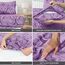 LUX Décor Paisley Bettwäsche-Set für Doppelbett, 4-teiliges ultraweiches Mikrofaser-Bettlaken mit Bettlaken, 40,6 cm tiefem Spannbetttuch und 2 Kissenbezügen, atmungsaktiv, Schlafzimmer-Dekor