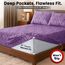 LUX Décor Paisley Bettwäsche-Set für Doppelbett, 4-teiliges ultraweiches Mikrofaser-Bettlaken mit Bettlaken, 40,6 cm tiefem Spannbetttuch und 2 Kissenbezügen, atmungsaktiv, Schlafzimmer-Dekor