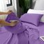 LUX Décor Bettwäsche-Set für Doppelbett, 3-teilig, gebürstete Mikrofaser, 40,6 cm tiefe Taschen, bestickter Kissenbezug, Hotel-Luxus-Bettlaken, Doppelbett-XL-Bettwäsche-Set, Violett