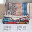 WONGS BEDDING Böhmisches Steppdecken-Set mit Boho-Streifenmuster, Bedruckte Steppdecke für alle Jahreszeiten, weiche Mikrofaser, Boho-Tagesdecken-Set, 198,1 x 228,6 cm, 3-teilig, voll