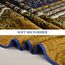 WONGS BEDDING Boho-King-Size-Steppdecken 3-teilig – Blau-Braunes Bettdecken-Set mit Blumenmuster, weiche, leichte Boho-Tagesdecke mit gestreiftem Quilt für alle Jahreszeiten (King, 264 x 229 cm)