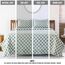 LUX Décor Quatrefoil Bettwäsche-Set für Doppelbett, 3-teiliges ultraweiches Mikrofaser-Bettlaken mit Bettlaken, 40,6 cm tiefem Spannbetttuch und Kissenbezügen, atmungsaktiv, Schlafzimmer-Dekor