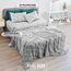 LUX Décor Paisleymuster Bettwäsche-Set – 6-teiliges ultraweiches Mikrofaser-Bettlaken mit Bettlaken, 40,6 cm tiefem Spannbetttuch und 4 Kissenbezügen, atmungsaktiv, Schlafzimmer-Dekor, Oeko-TEX