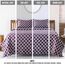 LUX Décor Bettwäsche-Set für King-Size-Betten, atmungsaktiv, Hotel-Stil, Mikrofaser, Tiefe Taschen, leicht anzubringen, weich und knitterfrei, Öko-Tex Vierpass-Bettlaken, 4-teilig (Kingsize, Violett)