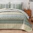 WONGS BEDDING Boho-Bettwäsche-Set, Queensize-Größe, Beige, 3-teilig, gestreift, Boho-Stil, weiche, leichte Mikrofaser, für alle Jahreszeiten (248 x 228 cm)