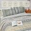 WONGS BEDDING Boho-Bettwäsche-Set, Queensize-Größe, Beige, 3-teilig, gestreift, Boho-Stil, weiche, leichte Mikrofaser, für alle Jahreszeiten (248 x 228 cm)