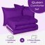 Basic Beyond Bettwäsche-Set für Queen-Size-Bett, wendbar, Bettdecke (223,5 x 233,7 cm) und 2 Kissenbezüge (50,8 x 66 cm + 5 cm), für alle Jahreszeiten, Violett/Flieder