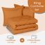 Basic Beyond Bettwäsche-Set für King-Size-Bett, wendbar, für alle Jahreszeiten, Bettdecke (264,2 x 233,7 cm) und 2 Kissenbezüge (50,8 x 91,4 cm), Burnt Orange
