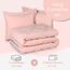 Basic Beyond Bettwäsche-Set für King-Size-Bett, wendbar, für alle Jahreszeiten, 1 Bettdecke (264,2 x 233,7 cm) und 2 Kissenbezüge (50,8 x 91,4 cm + 5 cm), Pink/Grau