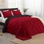Basic Beyond Queen-Bettwäsche-Set – Rot und Schwarz, Queen-Size-Bett, wendbares Bettdecken-Set für alle Jahreszeiten, 1 Bettdecke (223,5 x 233,7 cm) und 2 Kissenbezüge (50,8 x 66 cm + 5,1 cm)