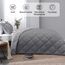Basic Beyond Bettwäsche-Set für Queen Bett, wendbar, für alle Jahreszeiten, 1 Bettdecke und 2 Kissenbezüge, Grau/Anthrazit