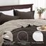 Basic Beyond Queen-Bettwäsche-Set – Braunes Bettdecken-Set für Queen-Size-Betten, wendbares Bettdecken-Set für alle Jahreszeiten, Braun/Elfenbein, 1 Bettdecke (223,5 x 233,7 cm) und 2 Kissenbezüge