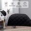 Basic Beyond Bettwäsche-Set für King-Size-Bett, wendbar, für alle Jahreszeiten, 1 Bettdecke (264,2 x 233,7 cm) und 2 Kissenbezüge (50,8 x 91,4 cm + 5 cm), Schwarz/Grau