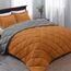 Basic Beyond Bettwäsche-Set für King-Size-Bett, wendbar, für alle Jahreszeiten, Bettdecke (264,2 x 233,7 cm) und 2 Kissenbezüge (50,8 x 91,4 cm), Burnt Orange