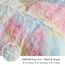 XeGe Regenbogen-Plüsch-Kunstfell-Bettbezug, Doppelgröße, Batikdruck, zottelig, flauschig, flauschig, samt, mit Reißverschluss, für Schlafzimmer, Teenager, Mädchen, Kinder (Doppelbett, Regenbogen)