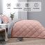 Basic Beyond Bettwäsche-Set für Doppelbett, wendbar, für alle Jahreszeiten, 1 Bettdecke (167,6 x 233,7 cm) und 1 Kissenbezug (50,8 x 66 cm + 5 cm), Babyrosa/Grau