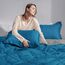 Basic Beyond Bettwäsche-Set für King-Size-Bett, wendbar, für alle Jahreszeiten, Algierblau/Anthrazit