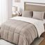 Basic Beyond Queen-Bettwäsche-Set – Luxus-Fleece-Sherpa-Bettwäsche-Sets für Queensize-Bett, weich und warm, Queen-Size-Bettwäsche-Set für den Winter, Sand, 223,5 x 223,5 cm