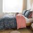 HoneiLife Queen-Bettbezug-Set – 100% Baumwolle, Bettbezug, Blumenmuster, weicher und atmungsaktiver Bettbezug mit Reißverschluss und Eckbändern, 3-teiliges Wildblumen-Bettbezug-Set – Blumen-Meer