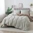 HoneiLife Wildblumen-Bettwäsche-Set für Queen-Size-Betten, 100 % Baumwolle, Blumen-Bettwäsche-Set, botanisches Bettwäsche-Set mit Reißverschluss und Eckbändern, Vitalität