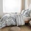 HoneiLife Baumwoll-Bettbezug, Queensize-Bett, 3-teilig, Paisleymuster, weich und atmungsaktiv, Bettbezug-Sets mit Reißverschluss und Eckbändern, Wildblumen-Bettbezug-Sets für alle Jahreszeiten