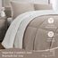 Basic Beyond Queen-Bettwäsche-Set – Luxus-Fleece-Sherpa-Bettwäsche-Sets für Queensize-Bett, weich und warm, Queen-Size-Bettwäsche-Set für den Winter, Sand, 223,5 x 223,5 cm