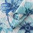 HoneiLife Bettwäsche-Set, Queen-Size-Größe, 3-teilig, Mikrofaser-Steppdecken, wendbar, Tagesdecken, bedruckt, Blumenmuster, für alle Jahreszeiten, Tagesdecke, Spritztinte, Blau und Cyan