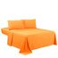 Sfoothome Queen-Size-Bettwäsche-Set – Hotel-Luxus-Bettwäsche-Set mit Bettbezug, extra tiefe Tasche, 1800er-Serie, knitter- und lichtbeständig, Bettlaken und Kissenbezug-Set (Queen, Orange)