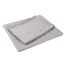 Sfoothome Bettlaken-Set mit 4 Klammern, Tiefe Taschen, 2 extra Kissenbezüge, knitterfrei, fleckenabweisend, 6-teilig Full Light Gray-4 Pieces