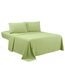 Sfoothome Bettwäsche-Set für Queensize-Betten, Salbeigrün, 4-teilig, extra tiefe Taschen, 1800er-Serie, Bettbezug, knitter- und lichtbeständig, Bettlaken und Kissenbezug (Queen, Salbeigrün)