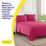 1500 Supreme Collection Bettlaken-Sets, Hotel-Bettlaken-Set und Kissenbezug-Set für Full-Size-Matratze, extraweich, elastische Eckgurte, tiefe Taschen, Full-Size, Fuchsie